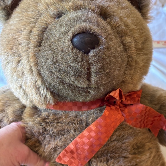 Floppy Friends Mervyn’s Vintage Large Brown Teddy Bear 24” Stuffed Animal Toy - Picture 3 of 9